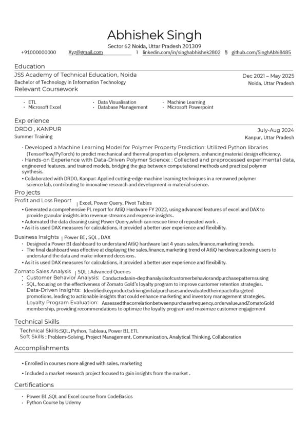 SnapFolio ProfessionalCV